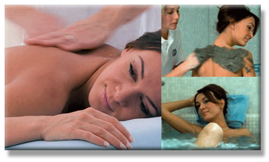 Montage of Spa treatments